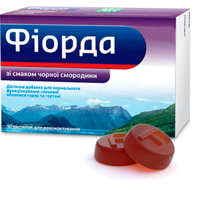 Фіорда льодяники зі смаком чорної смородини №30