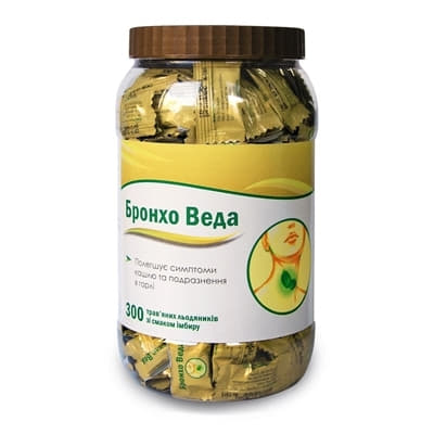 *Бронхо Веда льодяники имбирь №200