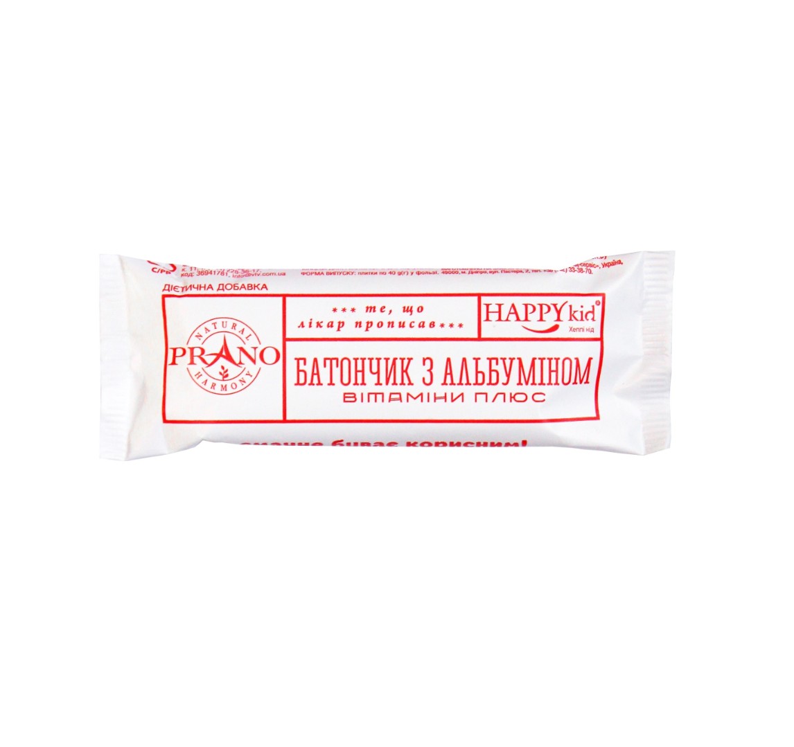 *Батончик с альбумином PRANO витамины плюс 40г *Батончик с альбумином PRANO витамины плюс 40г