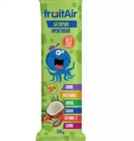 *Батончик FruitAir Финик с фисташками и кокосовою стружкой 38г