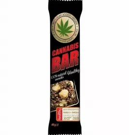 Батончик-мюслі Cannabis Bar з фундуком та насінням канабісу 40г