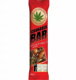 Батончик-мюслі Cannabis Bar з горіхами та насінням канабісу 40г