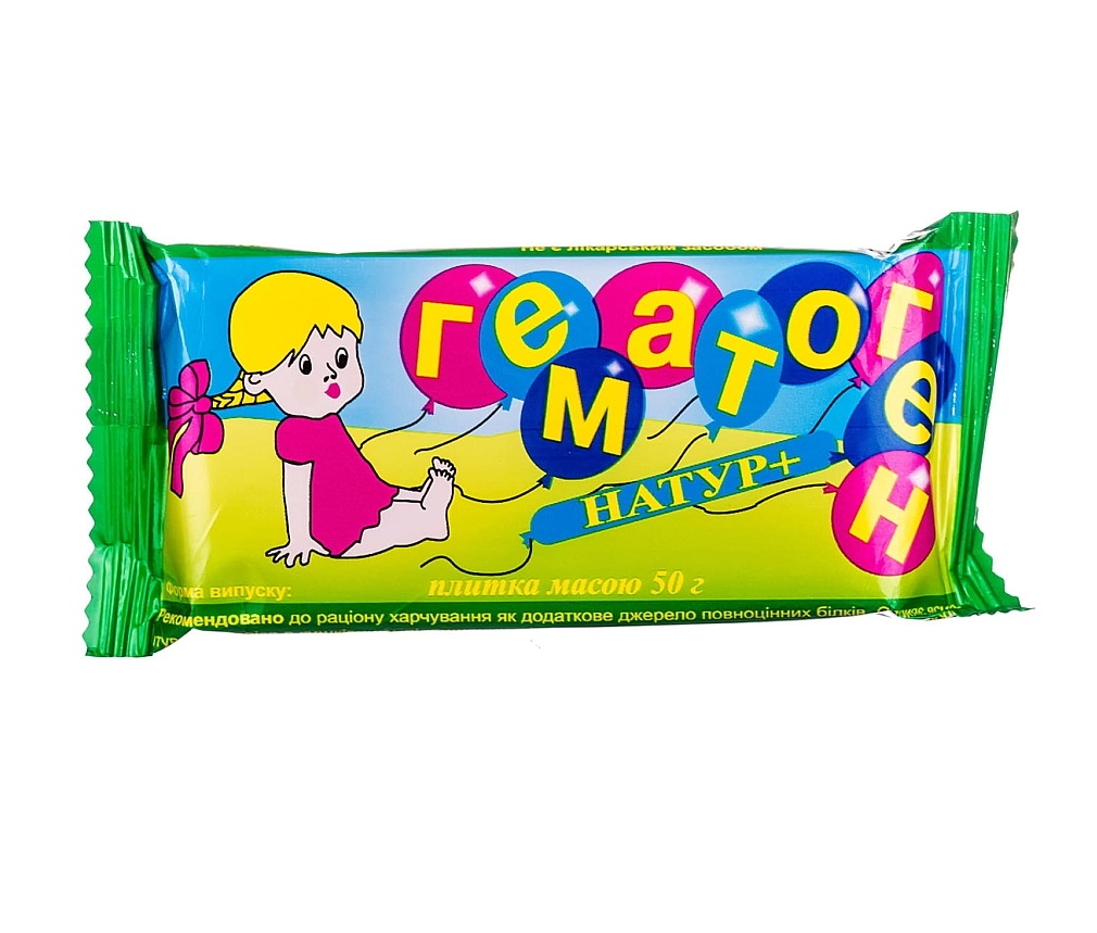 Гематоген Натур+ плитка 50г