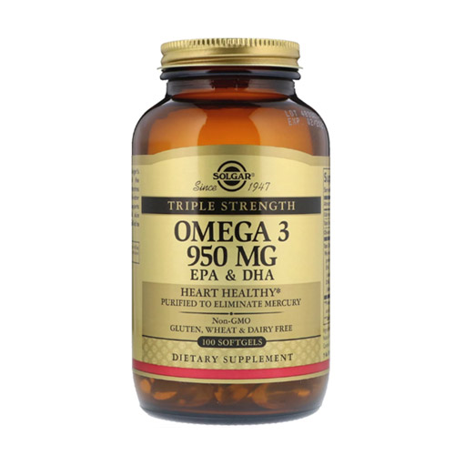 Солгар (Solgar) Омега-3 потрійна ЕПК та ДГК 950мг капс. №100