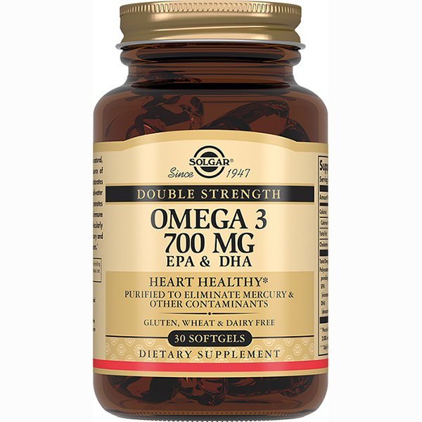 Солгар (Solgar) Омега-3 подвійна ЕПК та ДГК 700мг капс. №60