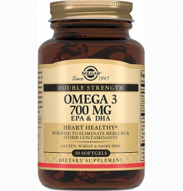 Солгар (Solgar) Омега-3 подвійна ЕПК та ДГК 700мг капс. №60