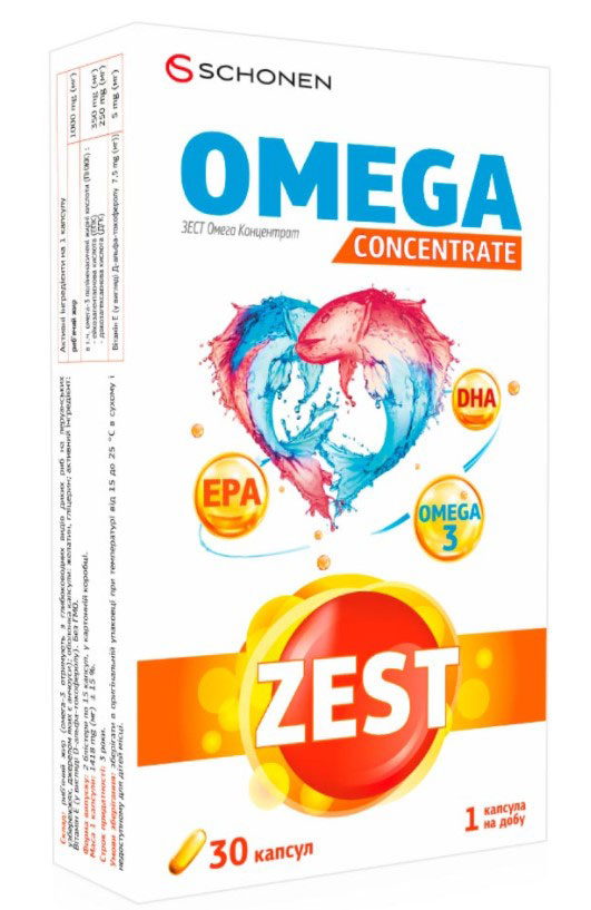 *Зест Омега Концентрат капс. №30