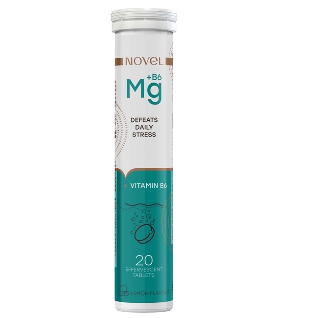 Витамины NOVEL Magnesium+B6 табл.шипучие №20 Витамины NOVEL Magnesium+B6 табл.шипучие №20