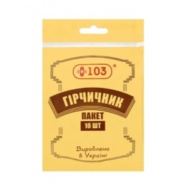 *Горчичник-пакет МЕДХАУС +103 ароматизированный п/э упаковка №10