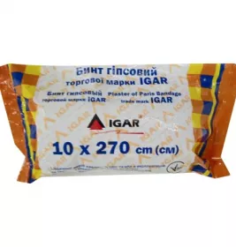 *Бинт Igar гіпсовий 10*2.7 м