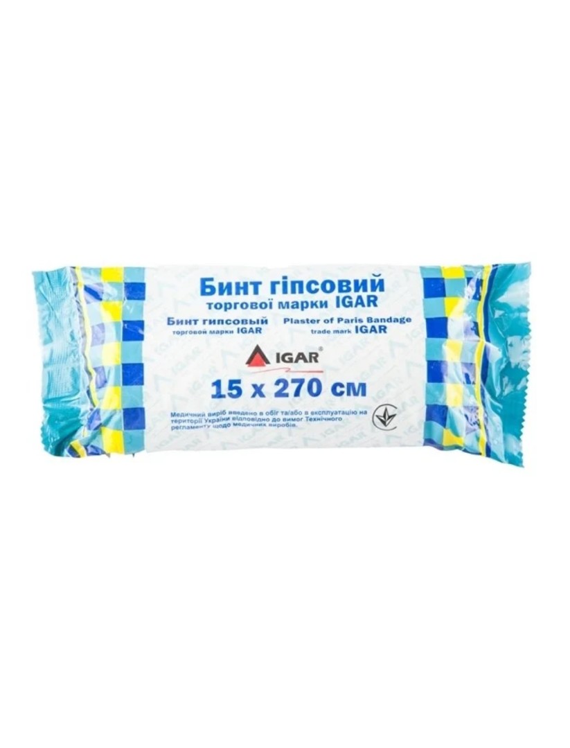 *Бинт Igar гіпсовий 15*2.7 м