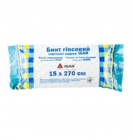 *Бинт Igar гіпсовий 15*2.7 м