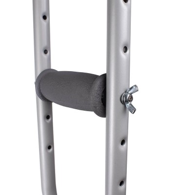 *Костыль подмышечный Medok регулируемый алюмин. с мягкими опорами р.М, MED-02-014