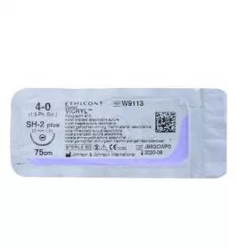 *Вікрил 4/0 W9113 голка кол. 15мм фіолет. 75см 