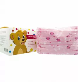 Маска Волес дит.3-шар.з рис.розов.№50