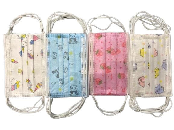 Маска Волес дит.3-шар.з рис.блак.№50