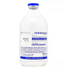 Лінезолідин розчин для інфузій 2 мг/мл по 300 мл у флаконі 1 шт. - Артеріум