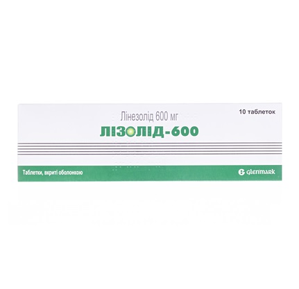 Лізолід-600 таблетки по 600 мг 10 шт.