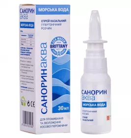 Санорин Аква спрей назал.морська вода 30 мл