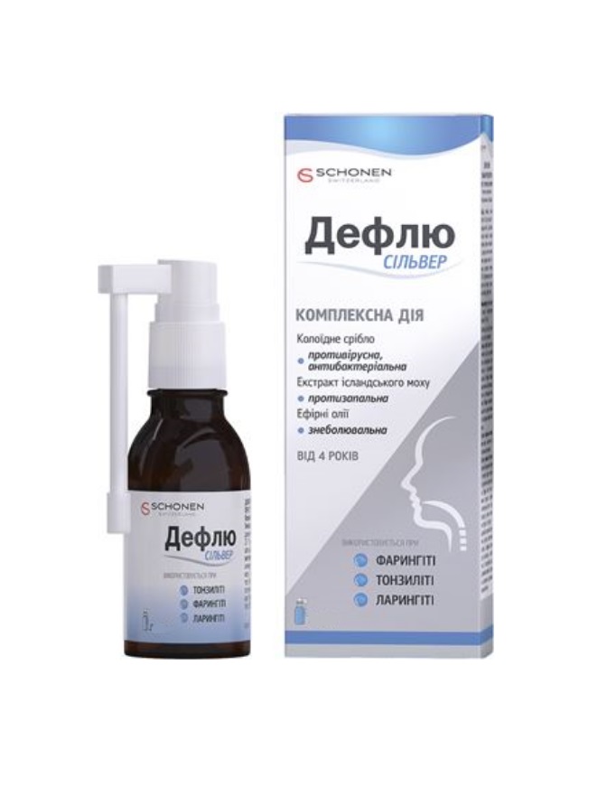 Дефлю Сільвер лосьйон-спрей 15мл