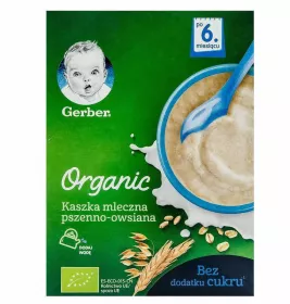 *Каша Gerber Organic молочная пшенично-овсяная 240г
