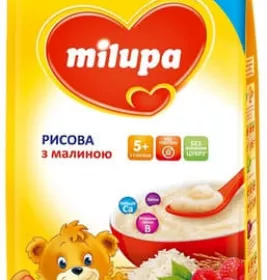 *Каша Milupa молочная рисовая с малиной с 6 мес 230 г