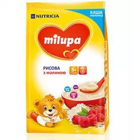 *Каша Milupa молочна рисова з малиною з 6 міс 230 г