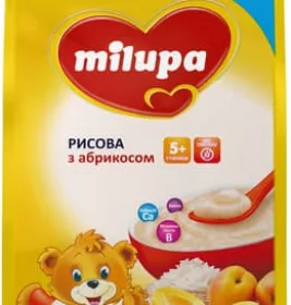 *Каша Milupa молочна рисова з абрикосом із 6 міс 230 г
