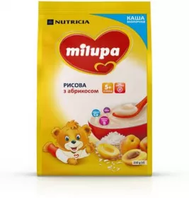 *Каша Milupa молочна рисова з абрикосом із 6 міс 230 г