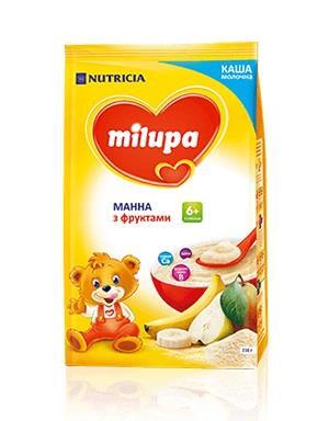 *Каша Milupa молочна манна з фруктами з 6 міс 230 г