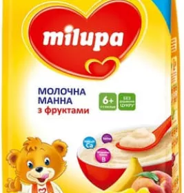 *Каша Milupa молочна манна з фруктами з 6 міс 230 г
