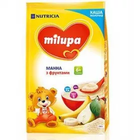 *Каша Milupa молочна манна з фруктами з 6 міс 230 г