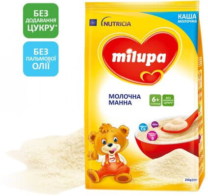 *Каша Milupa молочная манная с 6 мес 230 г