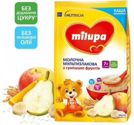 *Каша Milupa молочная мультизлаковая с фруктами с 7 мес 230 г