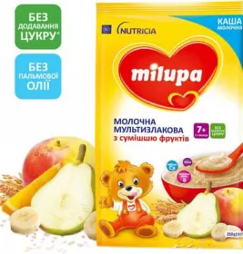 *Каша Milupa молочна мультизлакова з фруктами із 7 міс 230 г