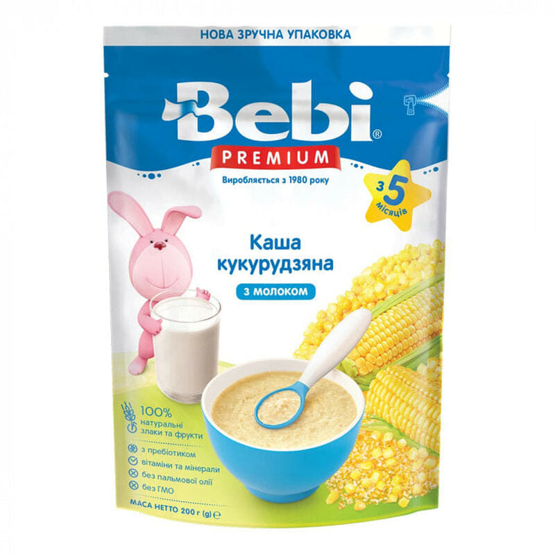 *Каша Bebi Премиум молочная Кукурузная с 5 мес 200г *Каша Bebi Премиум молочная Кукурузная с 5 мес 200г