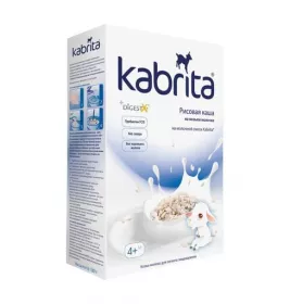 *Каша Кабрита рисовая на основе козьего молока 4+ мес 180 г