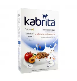 *Каша Кабрита гречана з яблуком і абрикосом на основіе козиного молока 5+ міс 180 г