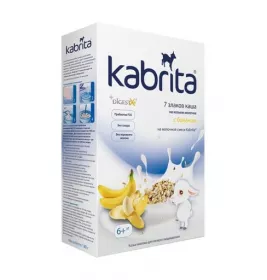 *Каша Кабрита 7 злаків з бананом на основі козиного молока 6+ міс 180 г