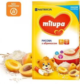 *Каша Milupa рисова з абрикосом з 5 міс 210 г
