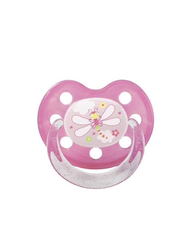 *Пустушка Baby-nova ортодонтична сил.з кільцем дівч.р.2, 2шт