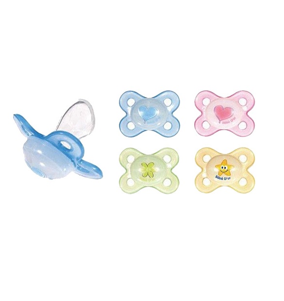 *Пустушка №1 151 Bebedor силіконова, світиться в темноті, з ортодонтичним соском