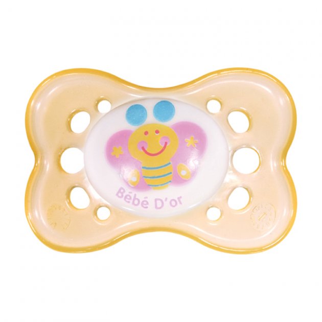 *Пустушка №3 153 Bebedor силіконова, світиться в темноті, з ортодонтичним соском