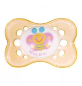 *Пустушка №3 153 Bebedor силіконова, світиться в темноті, з ортодонтичним соском