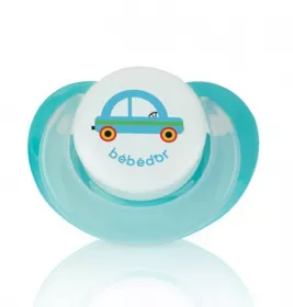 *Пустушка №3 193 Bebedor силіконова з ортодонтичним соском з малюнком