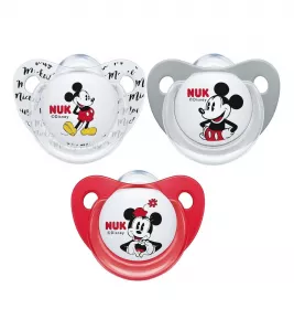 *Пустышка Nuk 10736266 Дисней Микки силиконовая р2