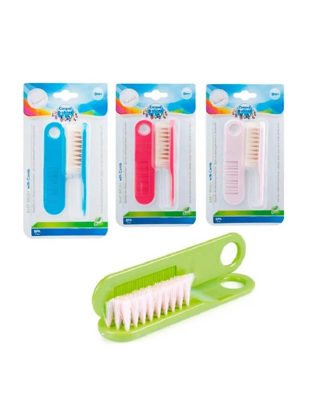 *Щітка-гребінець Canpol 2/424 з мʼякої щетини