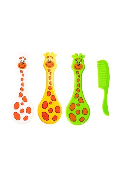 Гребінець+щітка Lindo для волосся Жираф