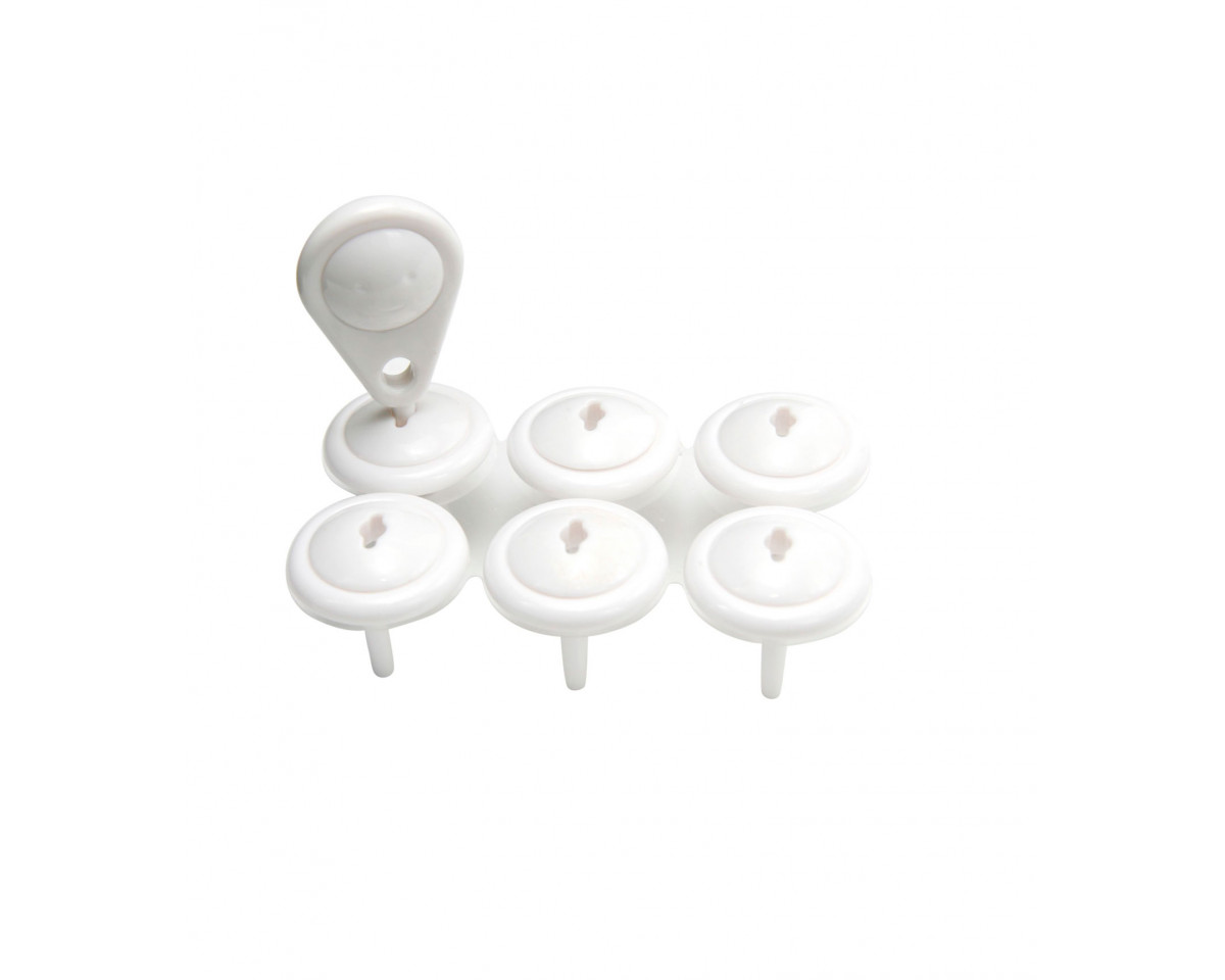 Заглушки для розеток Baby Team 7600 6 шт+1 ключ