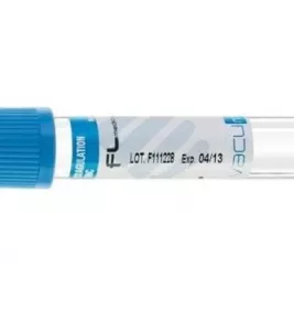 Пробірка вак.Vacumed 13x75мл стер.Цитрат натрію 3,8% 3,6мл світло-блакитна кришка №100